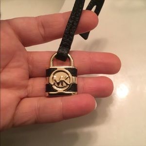 NWOT Michael Kors Golden Black Lock Bag Charm